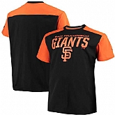 San Francisco Giants Fanatics Branded Big & Tall Iconic T-Shirt - Black Orange